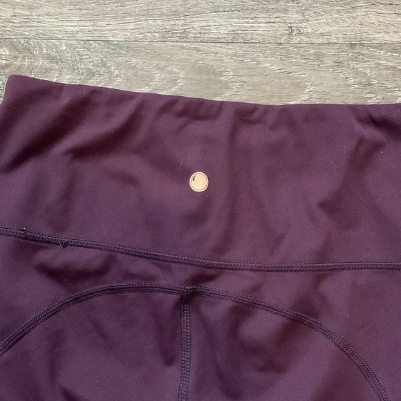 Yogalicious‎ Lux High Waist Dark Cherry Leggings Size XS Pockets - Picture 4 of 5